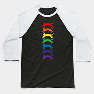 Rainbow cats Baseball T-Shirt